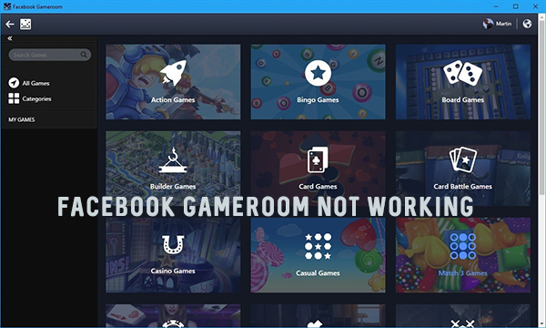 Facebook Gameroom not Working