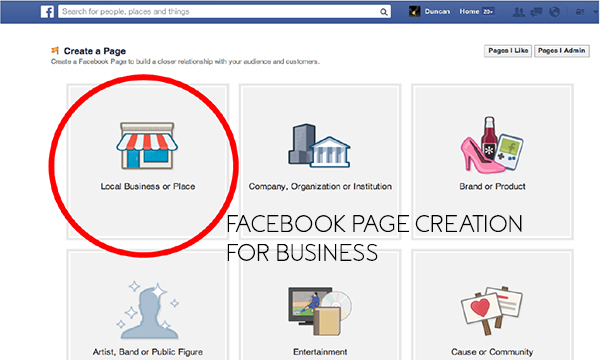 Facebook Page Creation for Business