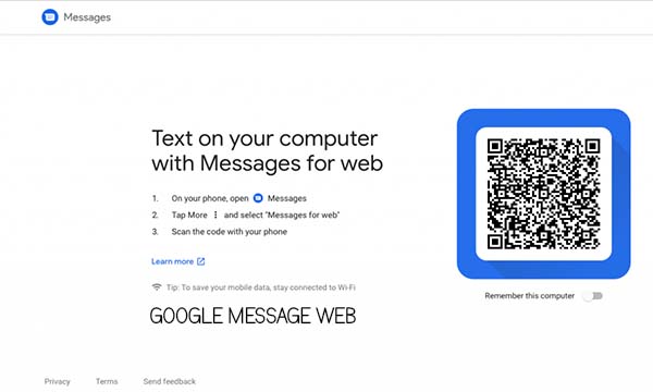 Google Message Web