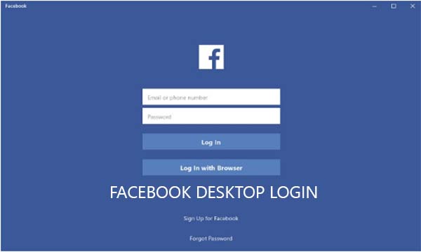 Facebook Desktop Login