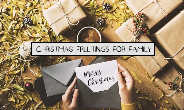 Christmas Freetings for Family