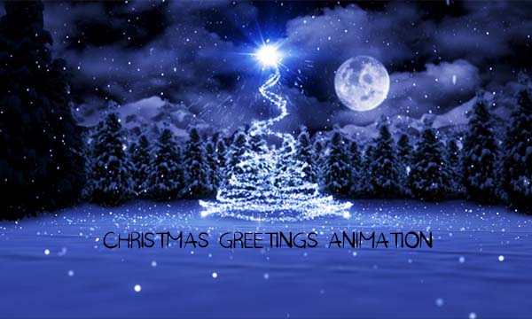 Christmas greetings animation