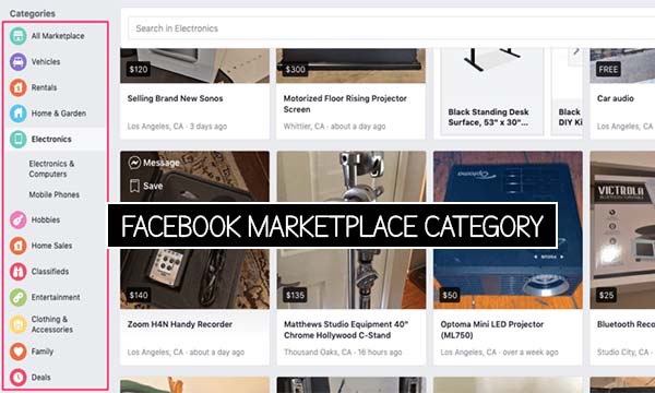 Facebook Marketplace Category 