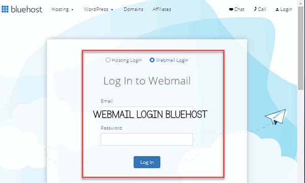 Webmail Login Bluehost