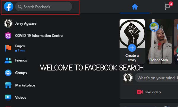 Welcome to Facebook Search