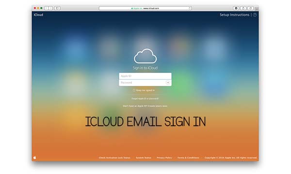 iCloud Email Sign In