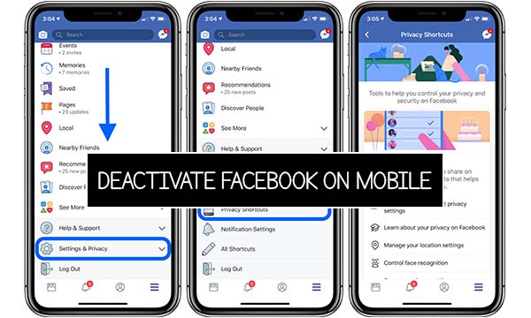 Deactivate Facebook On Mobile
