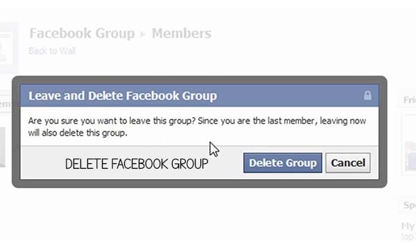 Delete Facebook Group