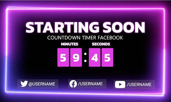 Countdown Timer Facebook