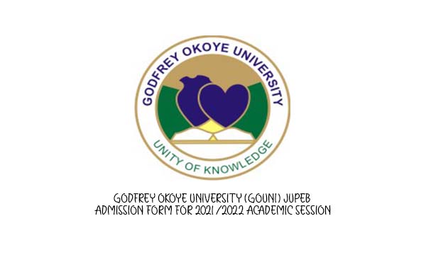 Godfrey Okoye University (GOUNI) JUPEB Admission Form for 2021/2022 Academic Session