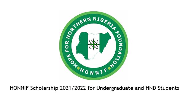 HONNIF Scholarship 2021/2022 for Undergraduate and HND Students