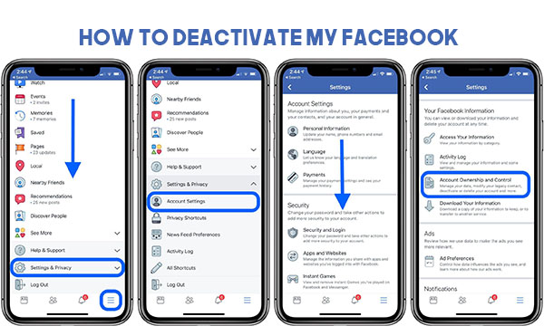 How to Deactivate my Facebook