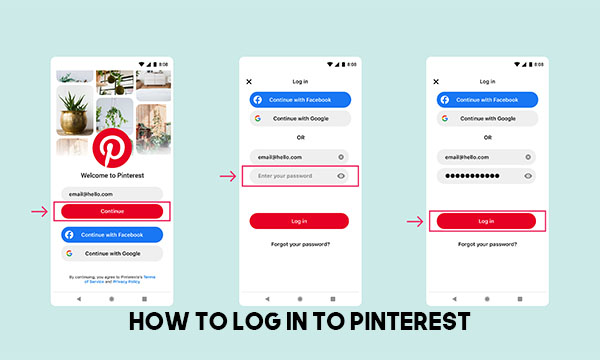 How to Log in to Pinterest