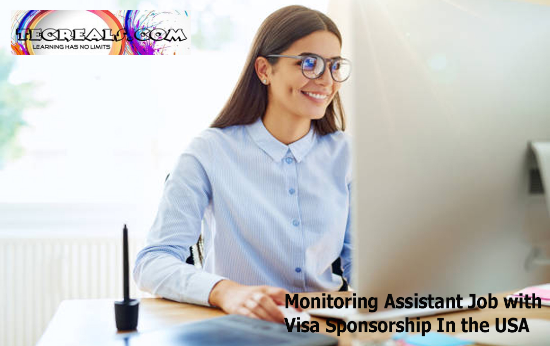 Monitoring Assistant Job with Visa Sponsorship In the USA