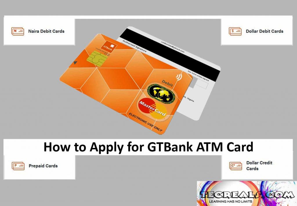 How to Apply for GTBank ATM Card