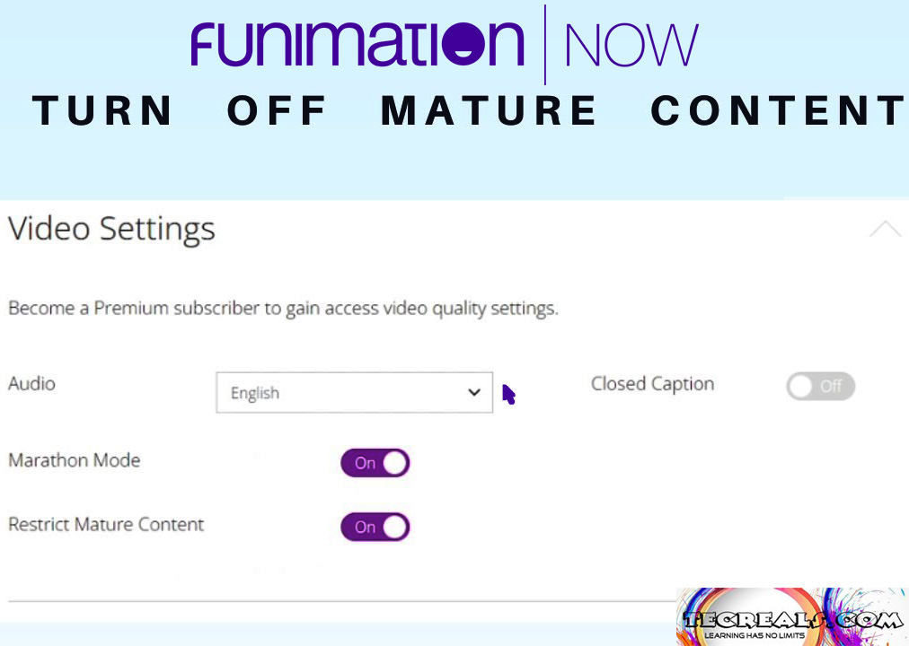 How to Change Maturity Settings on Funimation
