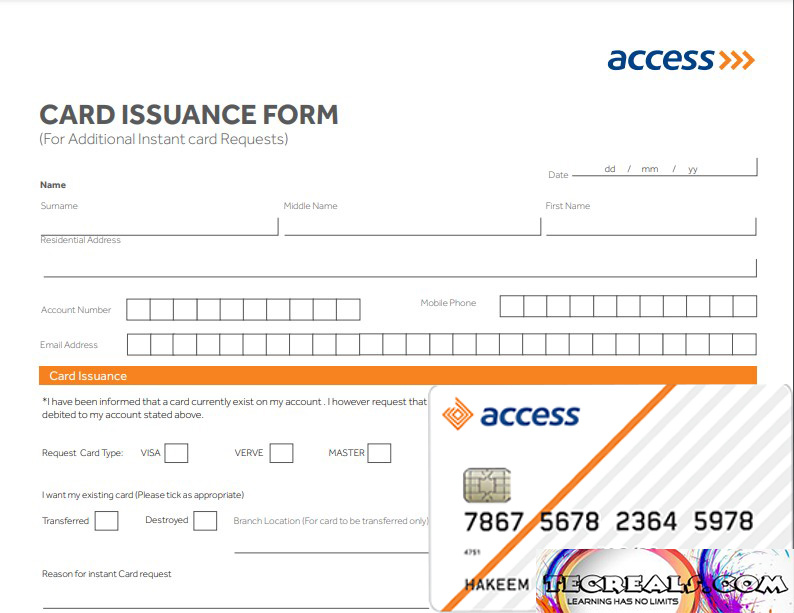 How to Apply for Access Bank ATM Card