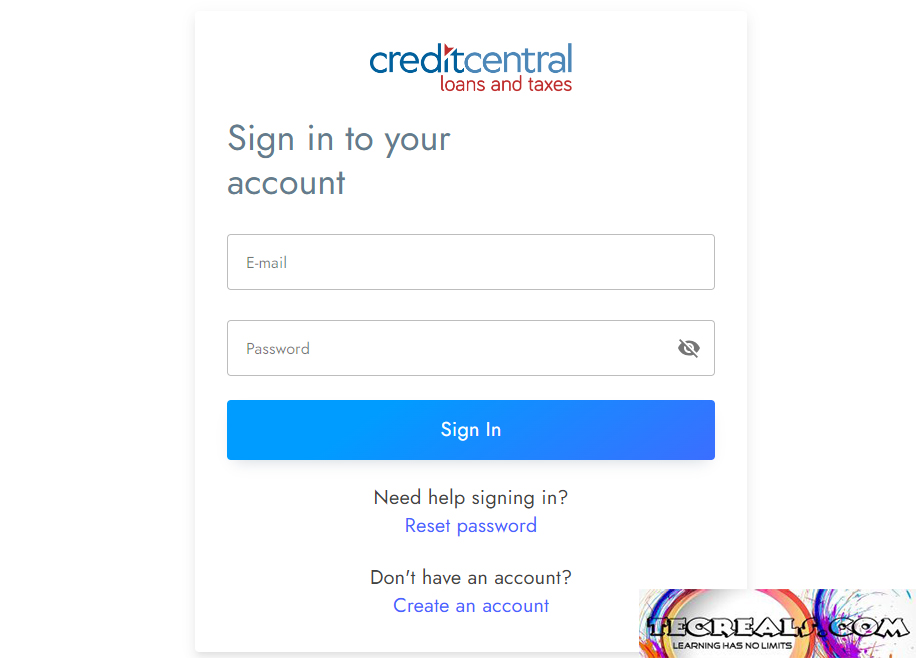 Credit Central Login: Access Credit Central Customer Portal