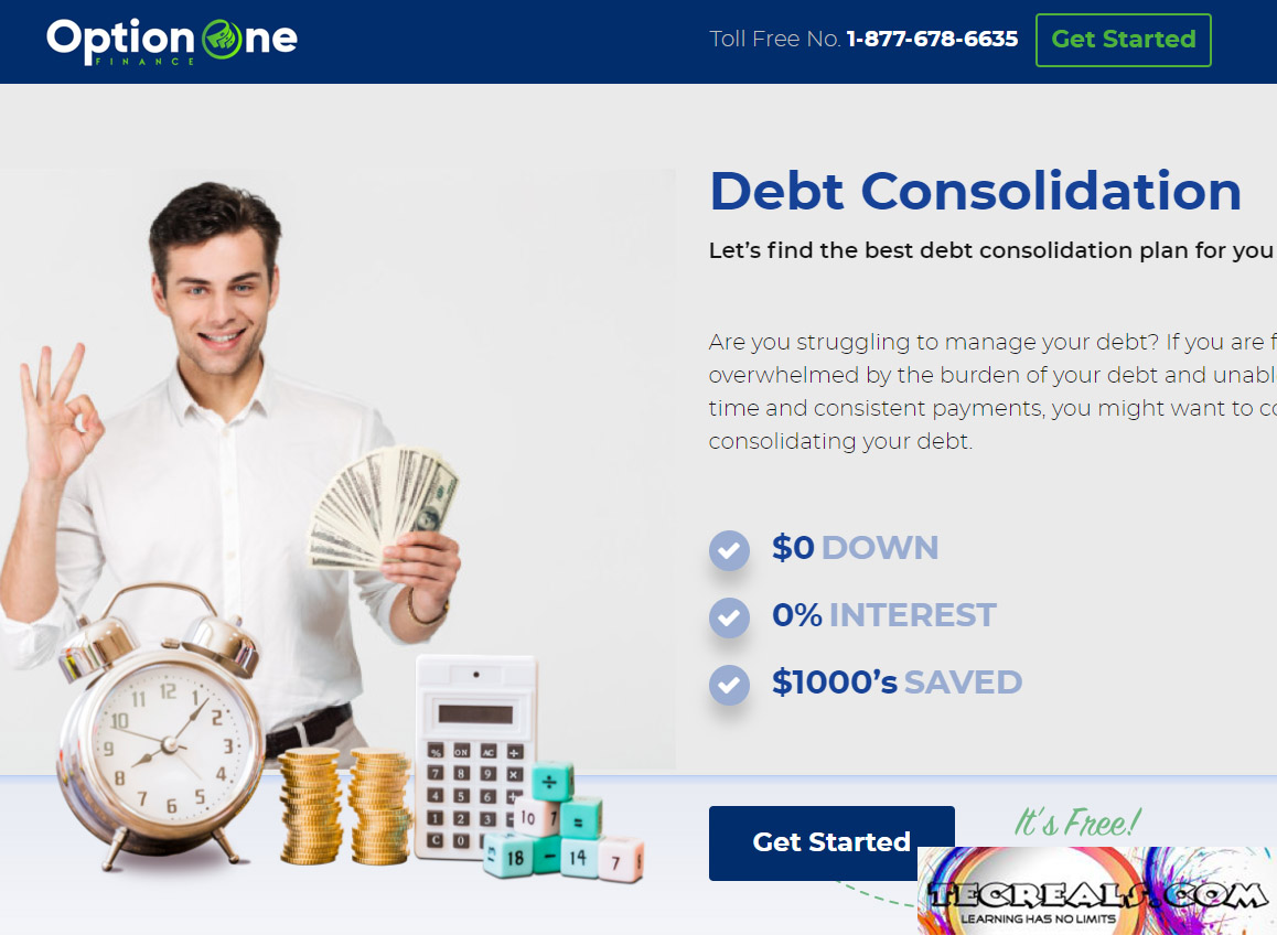 Option One Debt Consolidation Reviews: The Option One Debt Consolidation Process