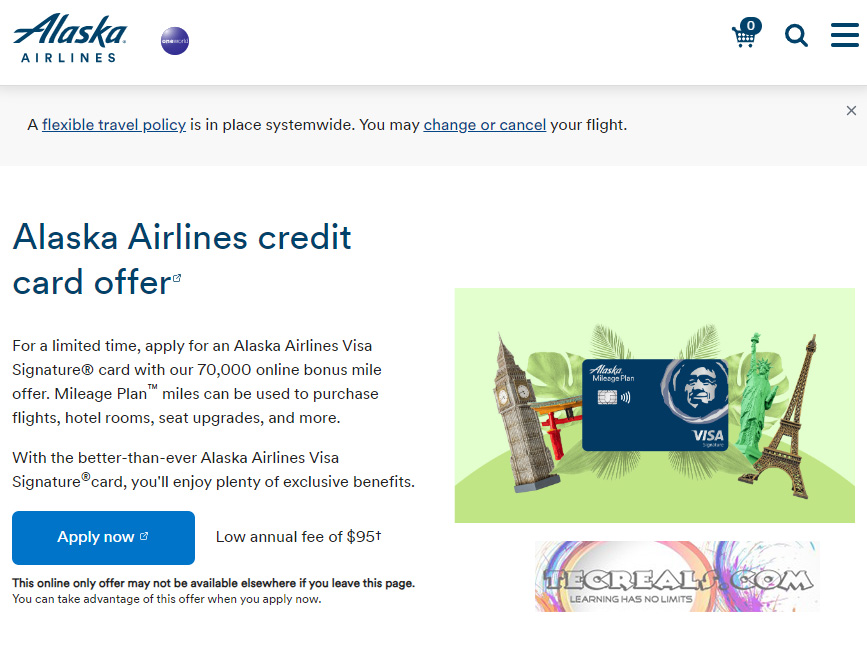 Alaska Airlines Visa Credit Card