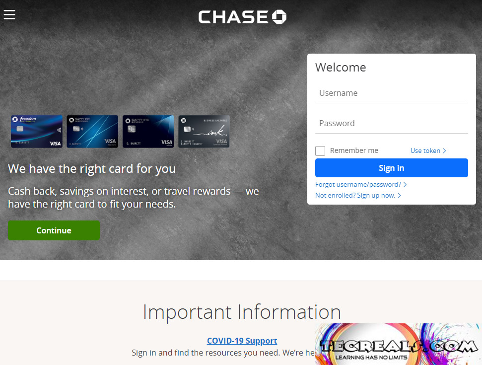 Bank Chase Login at www.chase.com