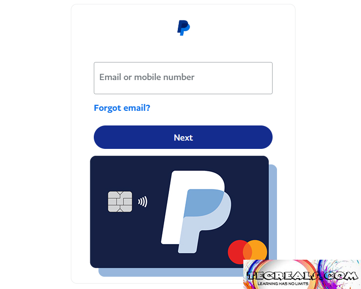 Mastercard PayPal Login at www.paypal.com/signin