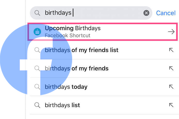 Where to Find Birthdays on Facebook App